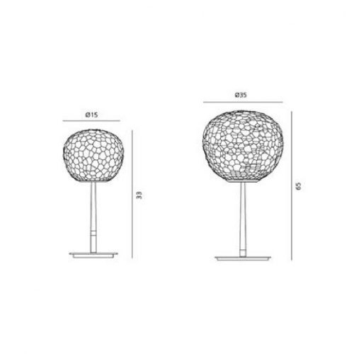 Artemide Meteorite Table lamp with stem - Image 3