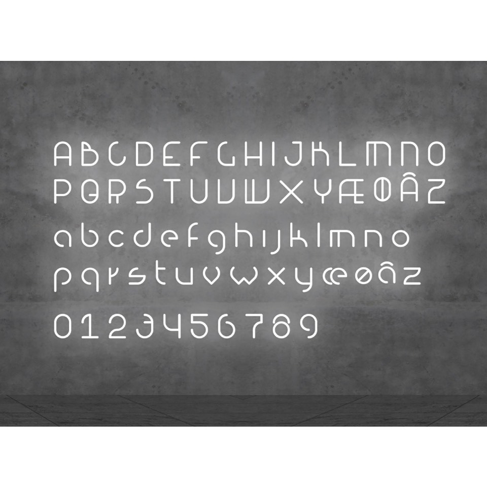 (image for) Artemide Alphabet of light Lampada a parete