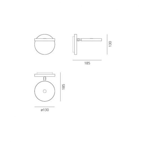 Artemide Demetra Wall lamp with switch - Image 2