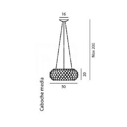 Foscarini Caboche Media Lampada a sospensione - immagine 3