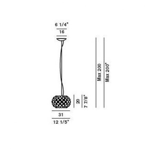 Foscarini Caboche Small Suspension lamp - Image 3