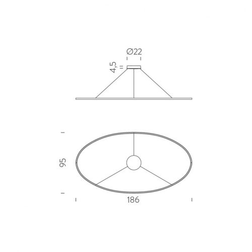 Nemo Ellisse Mega Suspension lamp - Image 2