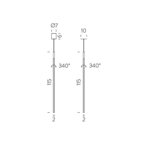 Nemo Linescapes Vertical Suspension lamp - Image 2