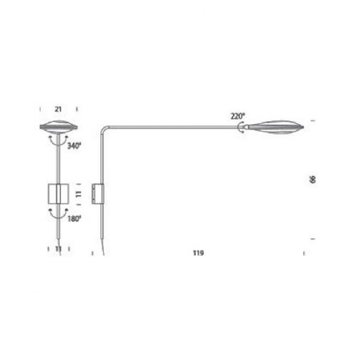 Nemo Olympia Wall lamp with arm - Image 4