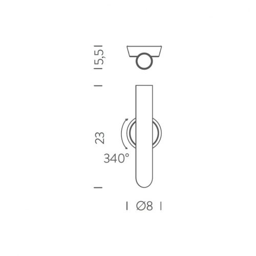 Nemo Tube 1 Wall lamp - Image 2