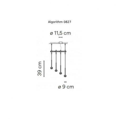 Vibia Algorithm 0825 / 0827 Lampada a sospensione - immagine 3