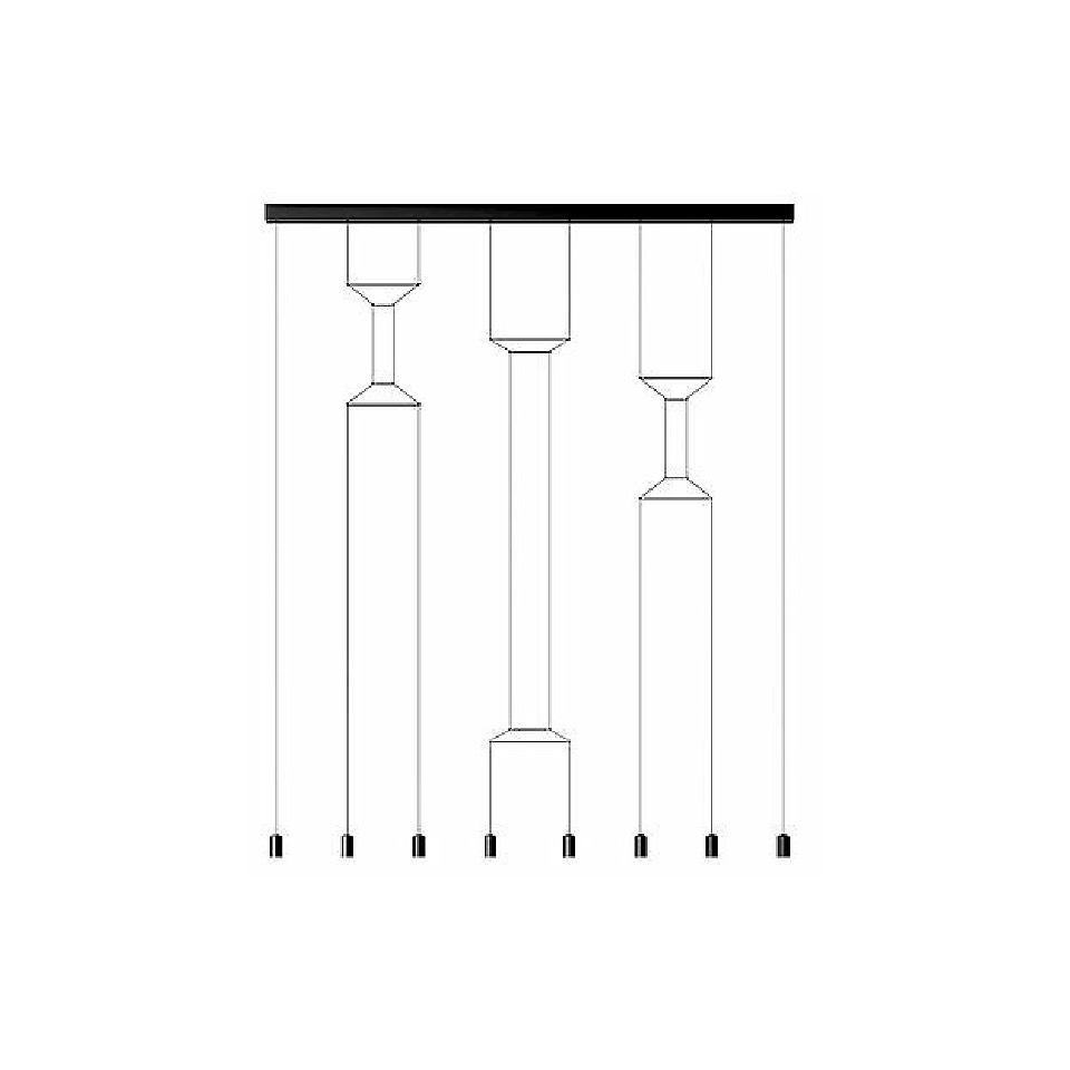 (image for) Vibia Wireflow Lineal 0340 Lampada a sospensione