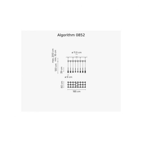 Vibia Algorithm 0850 / 0852 Lampada a sospensione - immagine 3
