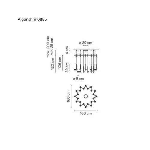 Vibia Algorithm 0885/0887 Lampada a sospensione - immagine 2