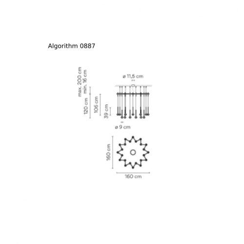 Vibia Algorithm 0885/0887 Lampada a sospensione - immagine 3