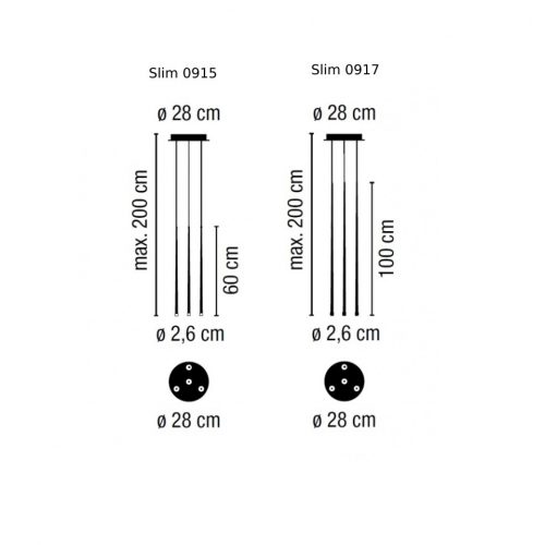 Vibia Slim 0915/0917 Lampada a sospensione - immagine 2