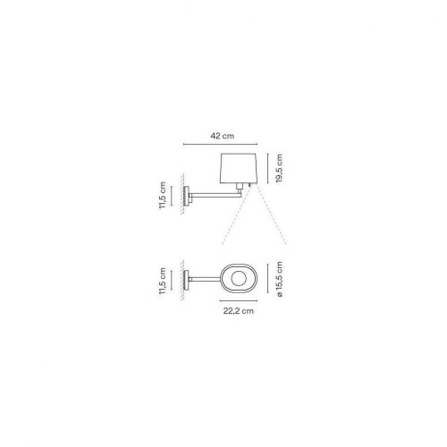 Vibia Swing 0509/0514 Lampada a parete - immagine 9