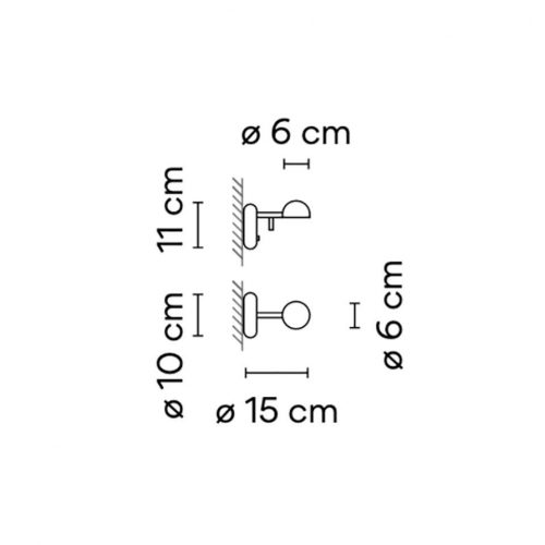Vibia Pin 1675 Lampada a parete - immagine 6
