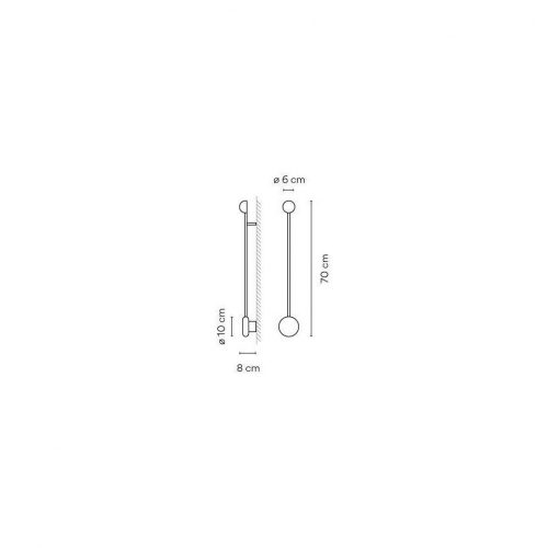 Vibia Pin 1692 Lampada a parete - immagine 2