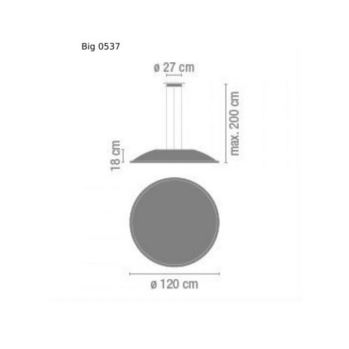 Vibia Big 0537/0538 Lampada a sospensione - immagine 3