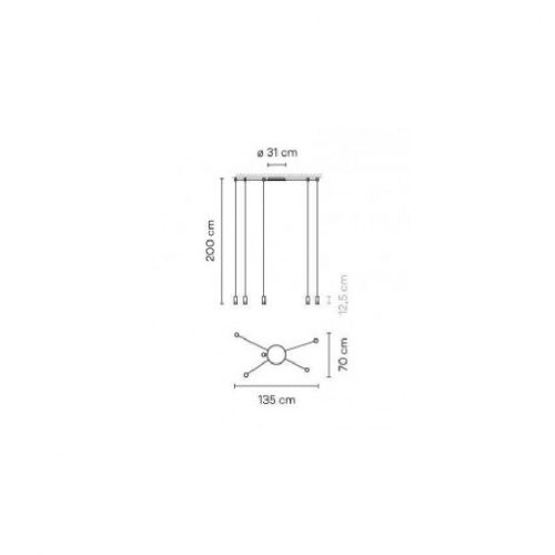 Vibia Wireflow Free-Form 0365 Suspension lamp - Image 3