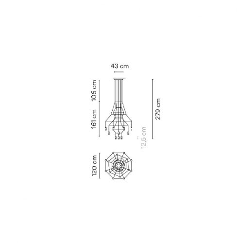 Vibia Wireflow Chandelier 0315 Suspension lamp - Image 2