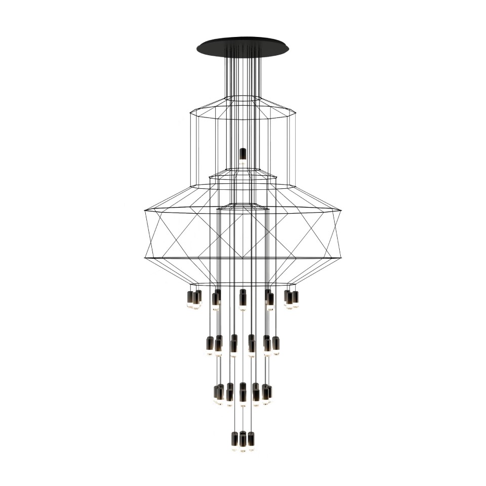 (image for) Vibia Wireflow Chandelier 0374 Lampada a sospensione