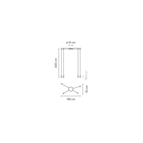 Vibia Wireflow Free-Form 0351 Suspension lamp - Image 2