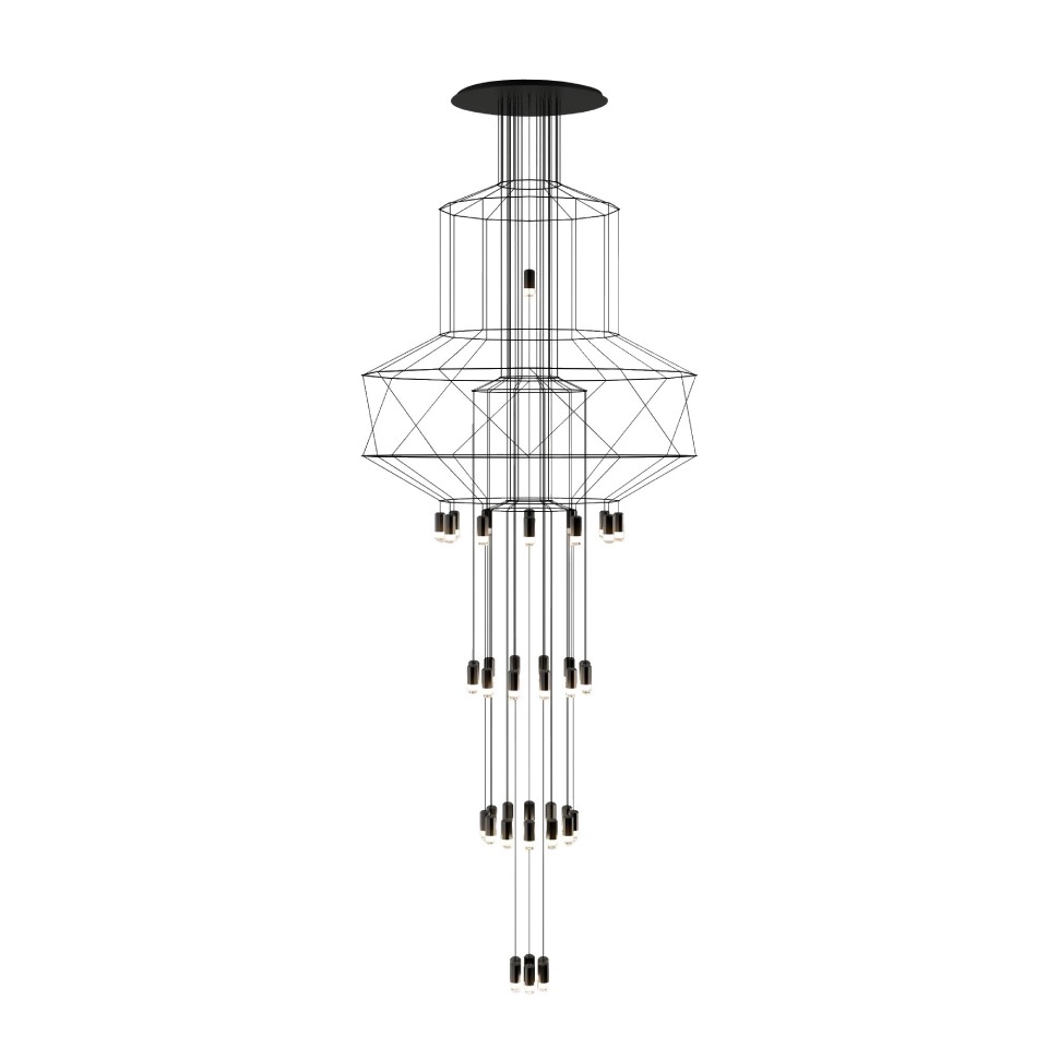 (image for) Vibia Wireflow Chandelier 0375 Lampada a sospensione