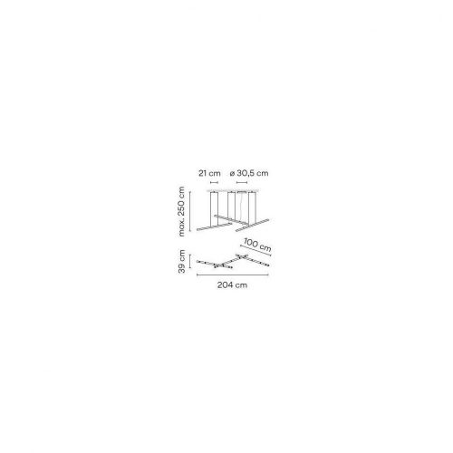 Vibia Halo Lineal 2341 Suspension lamp - Image 2