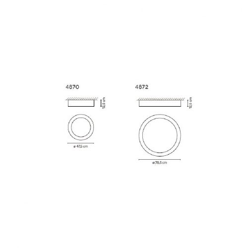 Vibia Duo 4870/4872 Lampada a soffitto - immagine 2