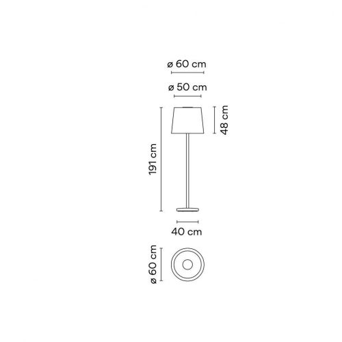 Vibia Wind 4055/4057 Lampada da terra outdoor - immagine 2