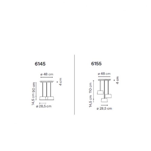 Vibia Tube 6150-6155 Suspension lamp - Image 2