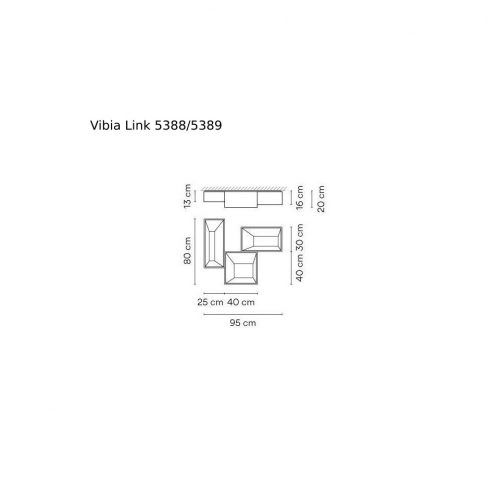 Vibia Link 5384-5389 Lampada da soffitto - immagine 2