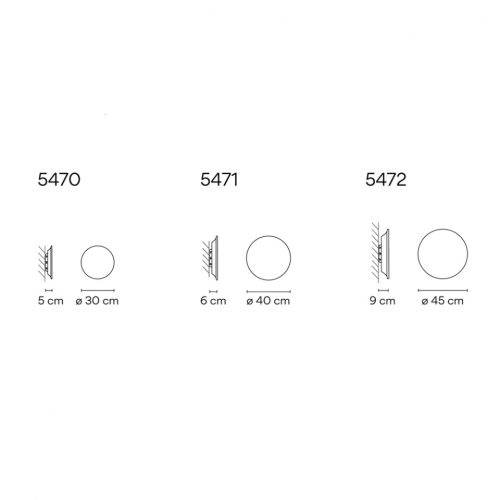 Vibia Puck Wall Art 5470-5476 Lampada da soffitto - immagine 3