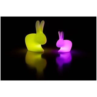 Qeeboo Rabbit Small Lamp With Rechargeable Led - immagine 2