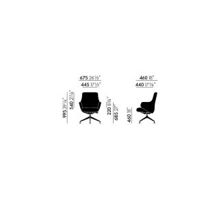 Vitra Grand Conference Lowback Sedia ufficio - immagine 3