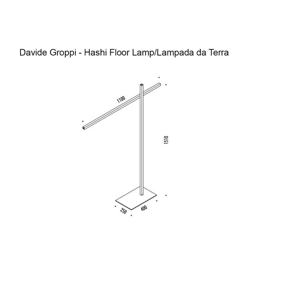 Davide Groppi Hashi Lampada da terra