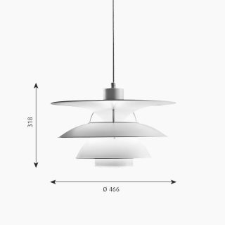 Louis Poulsen ph 5-4½ & ph 6½-6 Suspension Lamp - Image 2