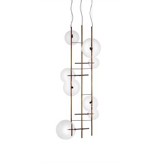 Gallotti&Radice Bolle Tela Lampada a Sospensione