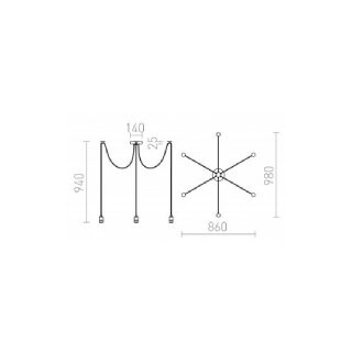 Rendl Light Studio – Cindy VI Lampada a Soffitto - immagine 2