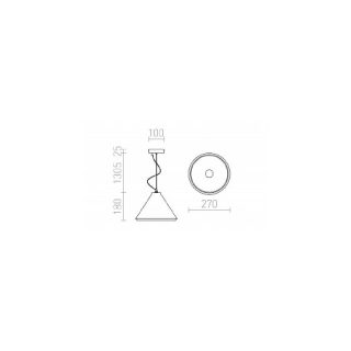 Rendl Light Studio – Radical Suspension Lamp - Image 2